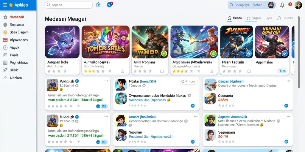 Tampilan antarmuka pengguna yang menarik