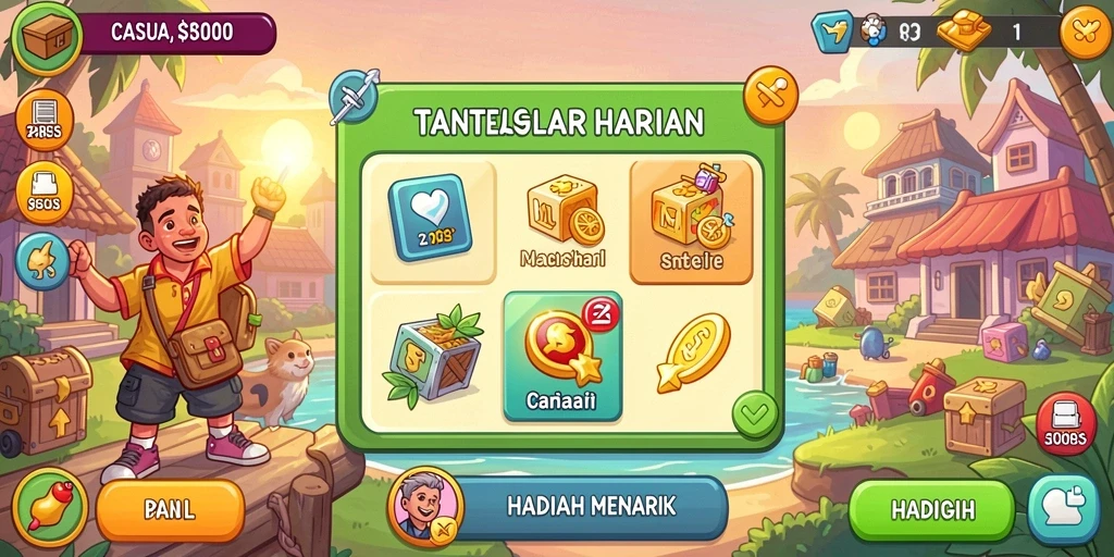 Tampilan antarmuka yang sederhana dan menarik.