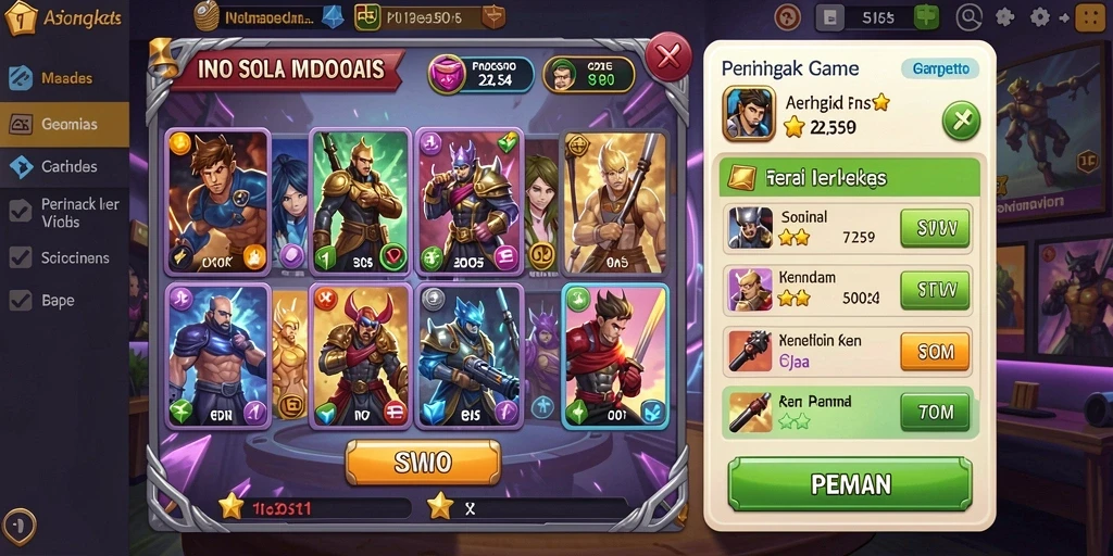 Tampilan antarmuka yang menarik dan intuitif.