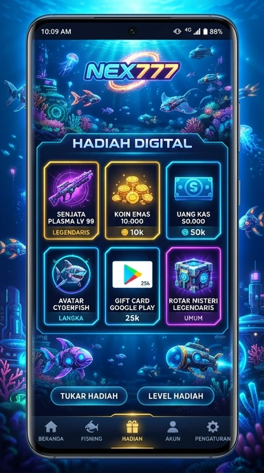 Cuplikan layar menu unduhan nex777 untuk perangkat Android